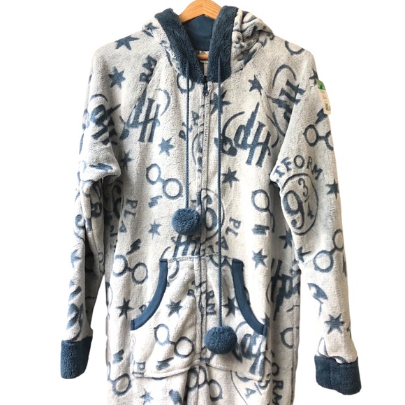 Harry Potter Onesie Pajamas Zip Up Hoodie - Picture 2 of 10